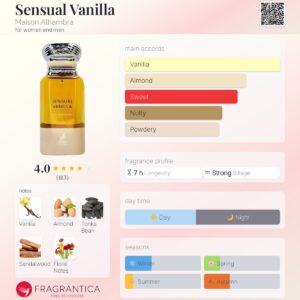 عطر ادلکلن الحمبرا تام فورد وانیلا سکس | Alhambra Sensual Vanilla