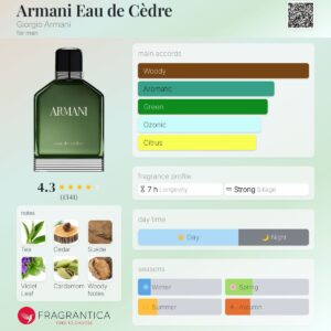 عطر جورجیو آرمانی ادو سدر | Giorgio Armani Armani Eau de Cèdre
