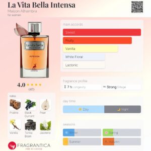 عطر الحمبرا لا ویتا بلا (مشابه لانکوم لاویه است بله) | Alhambra La Vita bella