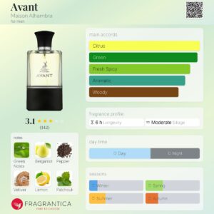 عطر الحمبرا آوانت (مشابه کرید اونتوس) | Alhambra Avant