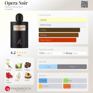 عطر الحمبرا اوپرا نویر (مشابه ایو سن لورن بلک اپیوم) | Alhambra Opera noir
