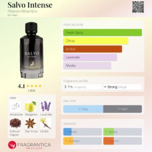 عطر الحمبرا سالوو اینتنس (مشابه دیور ساواج ـ ساواژ) | Alhambra Salvo intense