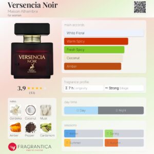 عطر الحمبرا ورسنسیا نویر (مشابه ورساچه کریستال نویر مشکی) | Alhambra Versencia Noir